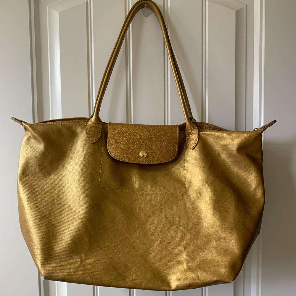 Longchamp handbag gold